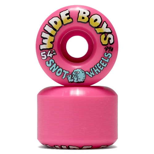 Snot Wheel Co Wide Boys 54mm 99a Pink Skateboard Wheels