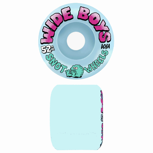 Snot Wheel Co Wide Boys 52mm 101a Blue Skateboard Wheels
