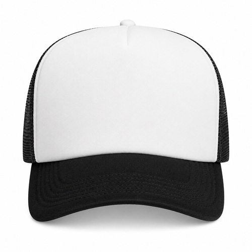 AS Colour Frame Foam Two Tone Trucker Cap Hat Black White