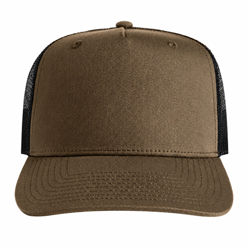 AS Colour Stock Contrast Trucker Cap Hat Walnut Black