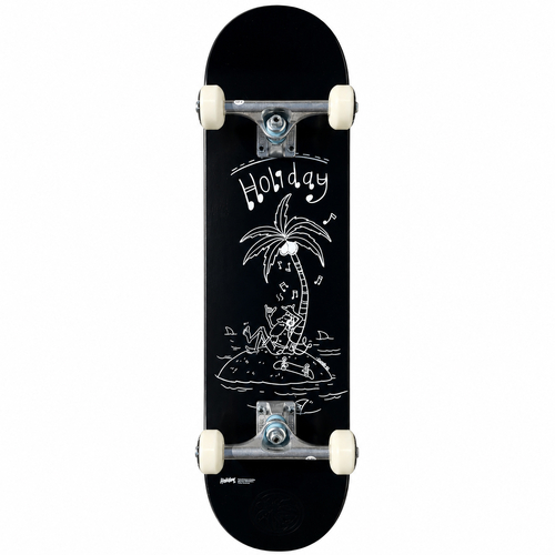 Holiday Island Black 8.0" Complete Skateboard