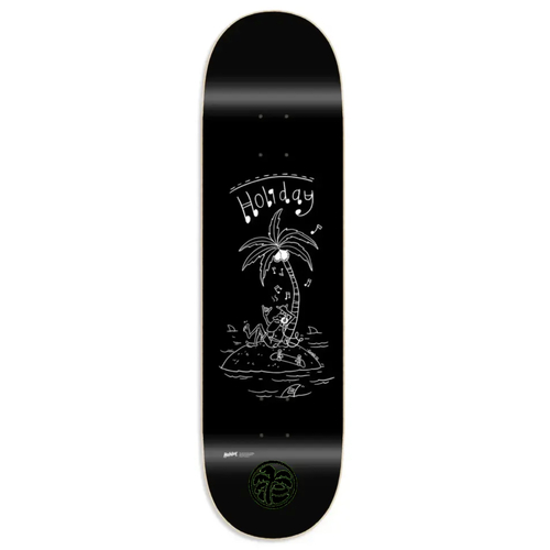 Holiday Island Black 8.0" Skateboard Deck