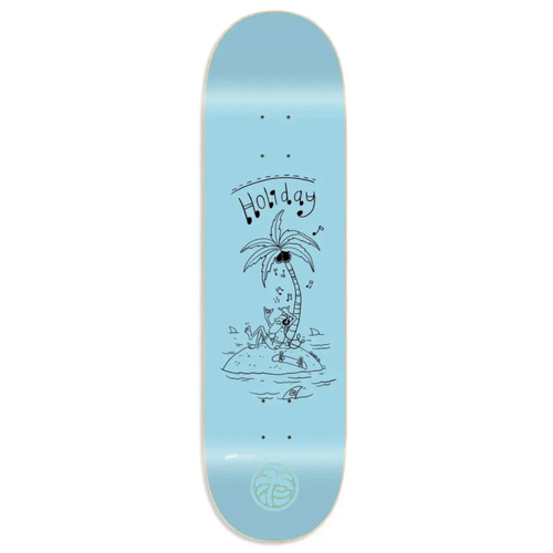 Holiday Island Blue 8.0" Skateboard Deck