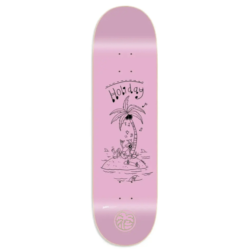 Holiday Island Pink 8.0" Skateboard Deck