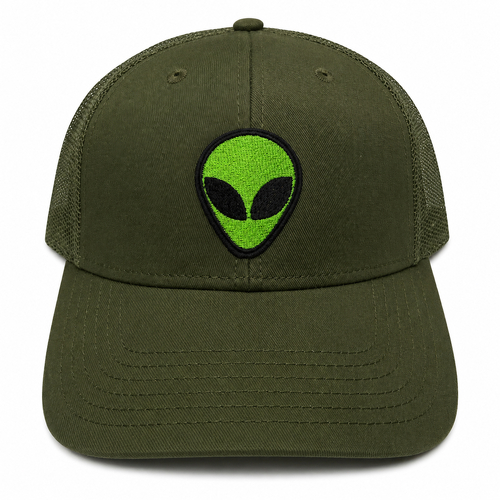 Alien Green Snapback Trucker Hat Cap