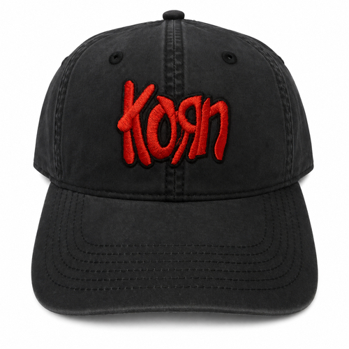 Korn Dark Grey Strapback Hat Cap