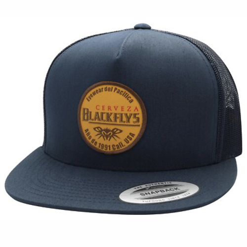 Black Flys Cerveza Black Yupoong Trucker Snap Back Hat Cap