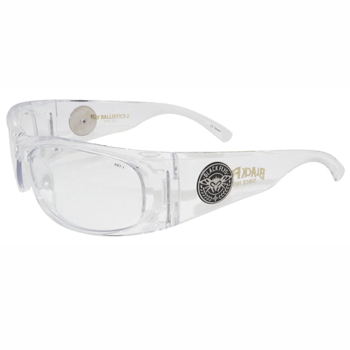 Black Flys Fly Ballistics 2 Clear Smoke Lens Saftey Sunglasses