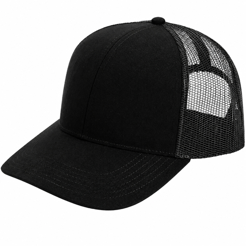 American Apparel Structured Trucker Cap Black