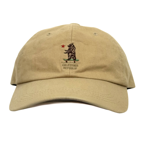 California Republic Dad Strapback Cap Hat Used Vintage