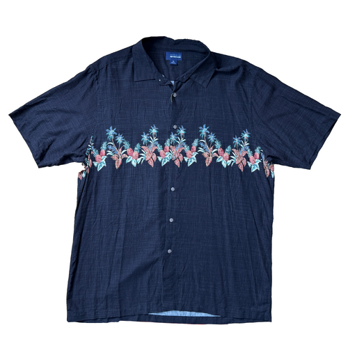 Arthouse Pineapple Black XL Mens Shirt Used Vintage