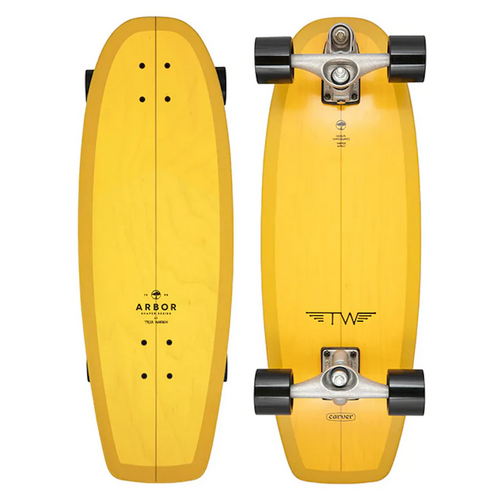 Arbor x Carver Tyler Warren Shaper C7 Raw 29" Complete Surfskate Skateboard