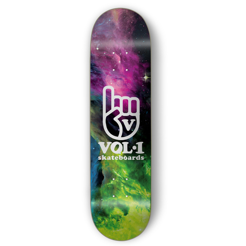 Vol.1 Cosmos Purple Green 7.75" Skateboard Deck