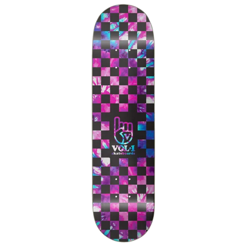 Vol.1 Dye Checker Pink Blue 7.75" Skateboard Deck