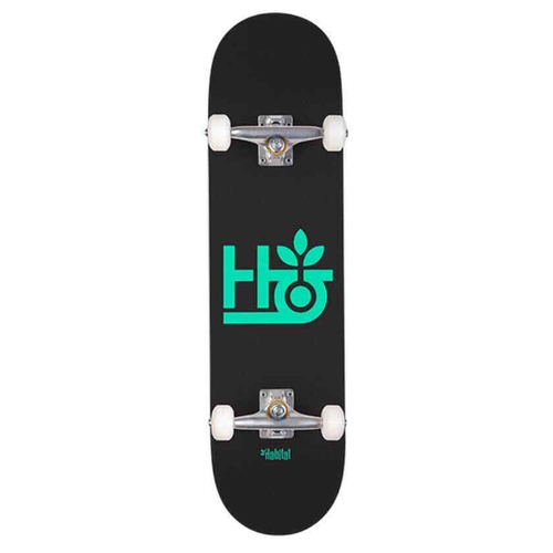 Habitat Pod Black Teal 8.0" Complete Skateboard