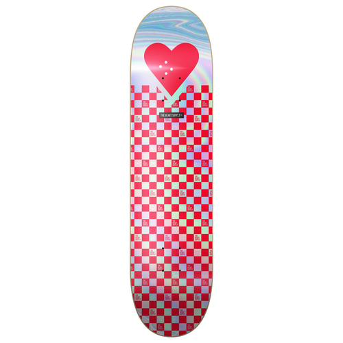 The Heart Supply Red Silver 8.25" Skateboard Deck