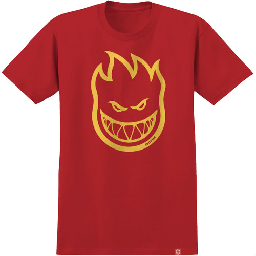 Spitfire Bighead Red Gold Youth Short Sleeve Tee [Size: Medium]