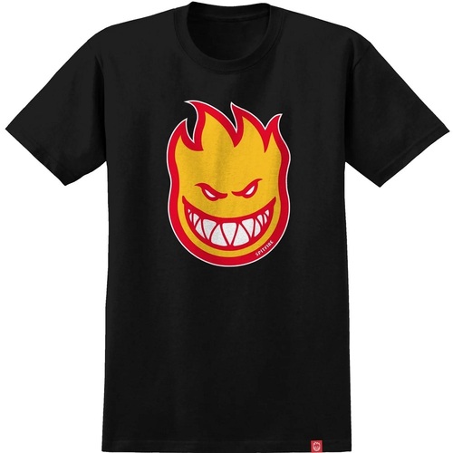 Spitfire Bighead Black Gold Red Youth Short Sleeve Tee [Size: Large]