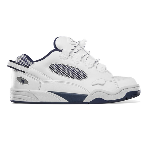 éS Muska White Mens Skateboard Shoes