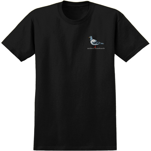 Anti Hero Lil Pigeon Black Kids Short Sleeve T Shirt [Size: Small]