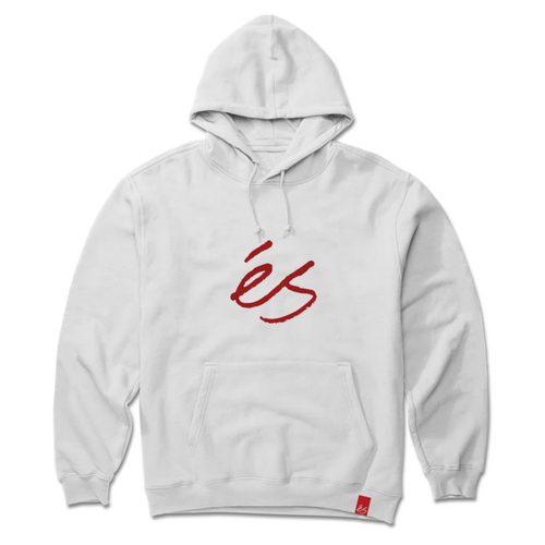 éS Script White Mens Pullover Hoodie [Size: Small]