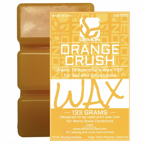 Demon Warm Orange Ski or Snowboard Wax