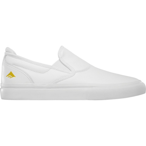 Emerica Wino G6 Slip-On White Gold Mens Skateboard Shoes [Size: 8]