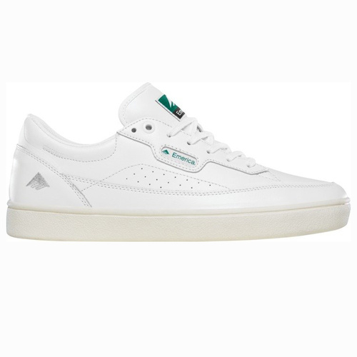 Emerica The Gamma White Mens Leather Skateboard Shoes [Size: 9]