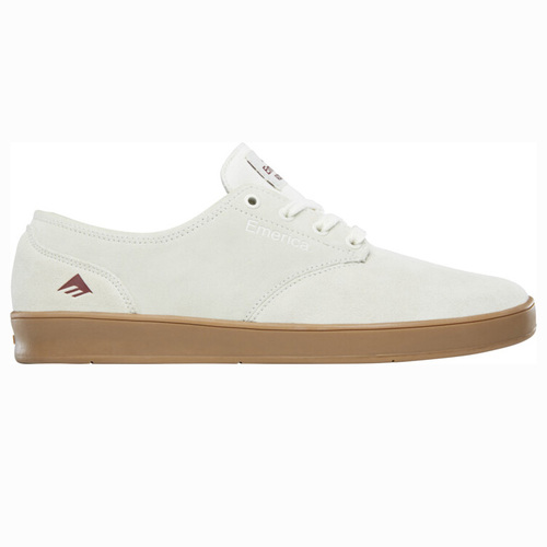 Emerica The Romero Laced White Red Gum Mens Suede Skateboard Shoes [Size: 9]