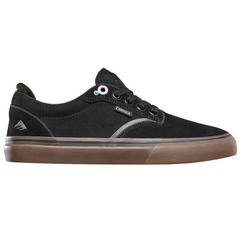 Emerica Dickson Black Gum Mens Suede Skateboard Shoes [Size: 11]