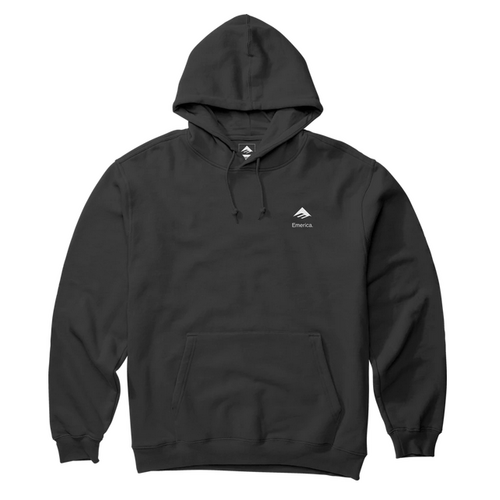 Emerica Stacked Black Mens Pullover Hoodie [Size: Small]