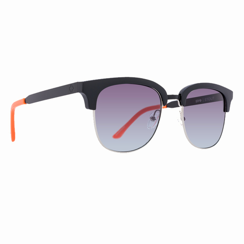 Spy Stout Matte Black Gloss Tang Sunglasses Ocean Fade Lens