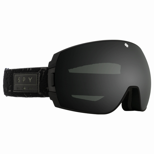 Spy Legacy Onyx 2021 Snowboard Goggles HD+ Black Silver Mirror Lens + Bonus Lens