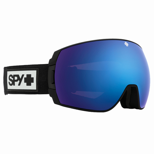 Spy Legacy SE Matte Black 2021 Snowboard Goggles HD+ Blue Silver Lens + Bonus Lens