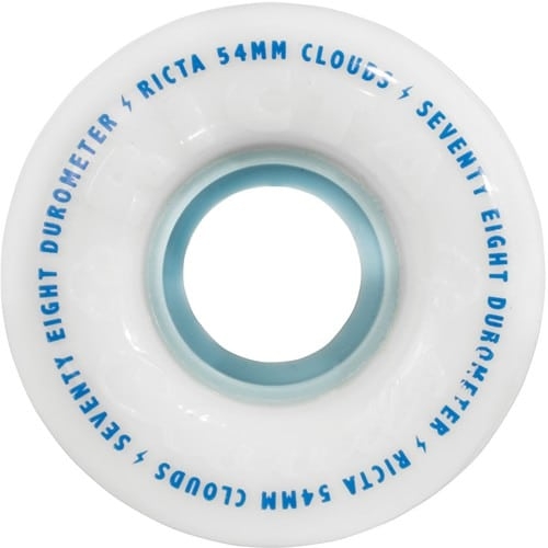 Ricta Clouds White Blue 54mm 78a Skateboard Wheels