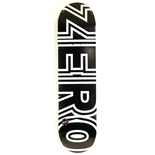 Zero Classic Bold Black White 8.0" Skateboard Deck