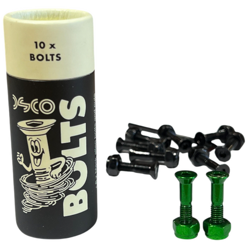 DISCO Green 1" Allen Key Skateboard Bolts