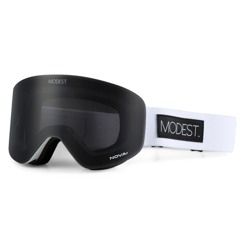 Modest Pulse White Unisex Snowboard Goggles