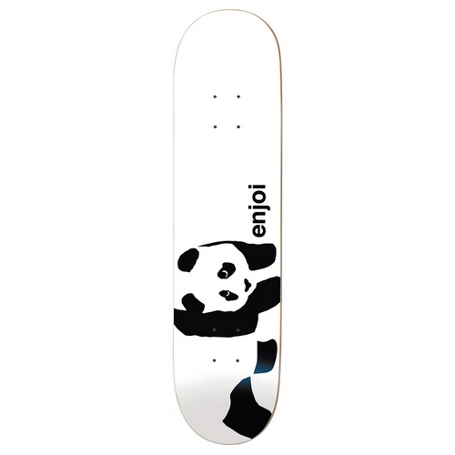 Enjoi Panda Logo Wide Whitey 8.0" Skateboard Deck