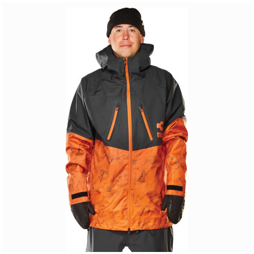 Thirtytwo 32 TM-3 Black Orange Mens 25K 2023 Snowboard Jacket [Size: Medium]