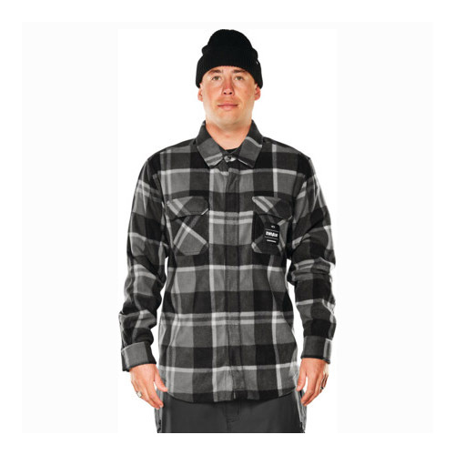 Thirtytwo 32 DWR Rest Stop Grey Mens Snowboard Fleece [Size: Large]
