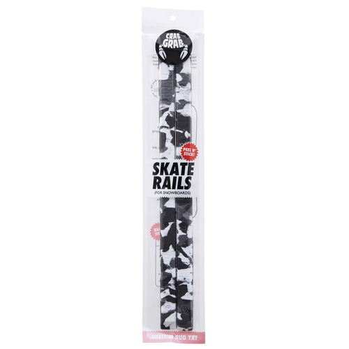 Crab Grab Skate Rails Black White Swirl Snowboard Stomp Pad