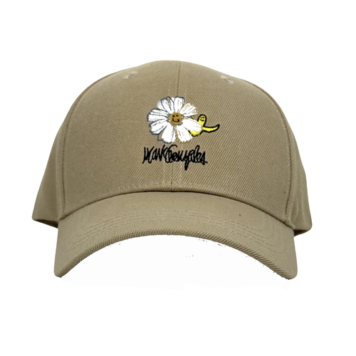 Mark Gonzales Tan Snapback Cap Hat Used Vintage