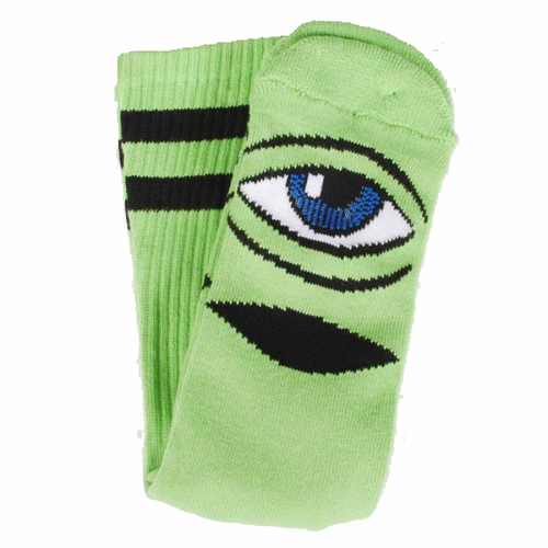 Toy Machine Sect Eye Lime Skateboard Socks