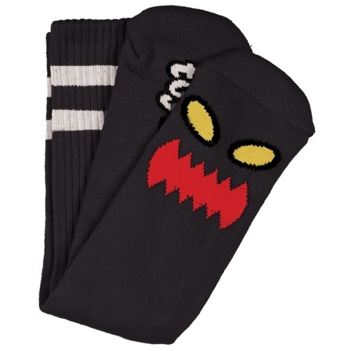Toy Machine Monster Face Black Skateboard Socks