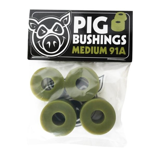 Pig Bushings Medium 91a Green Skateboard Bushings