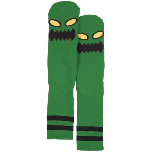 Toy Machine Monster Face Green Skateboard Socks