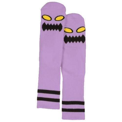 Toy Machine Monster Face Lavender Skateboard Socks