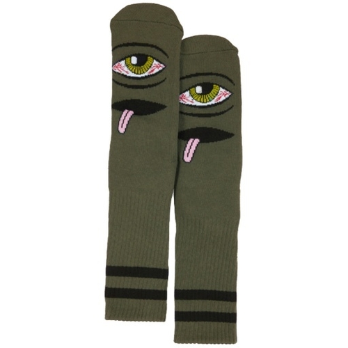 Toy Machine Bloodshot Eye Army Skateboard Socks