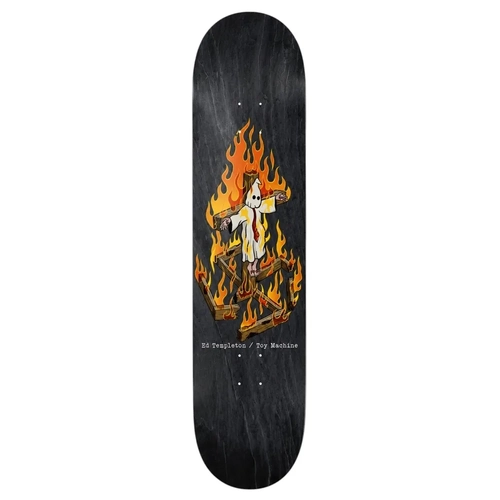 Toy Machine Charred Cross Ed Templeton 8.5" Skateboard Deck